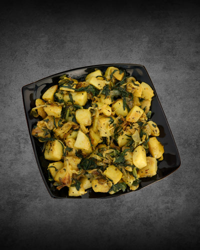 Aloo Saag (Patatoes Spinach)