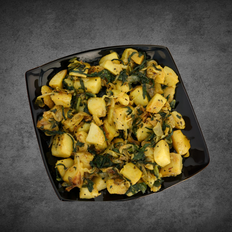Aloo Saag (Patatoes Spinach)