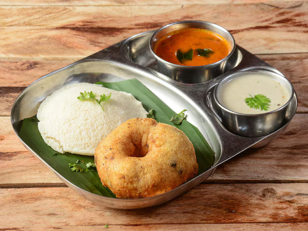 Sambar Idli (1 Pc) +  Vada (1 Pc)